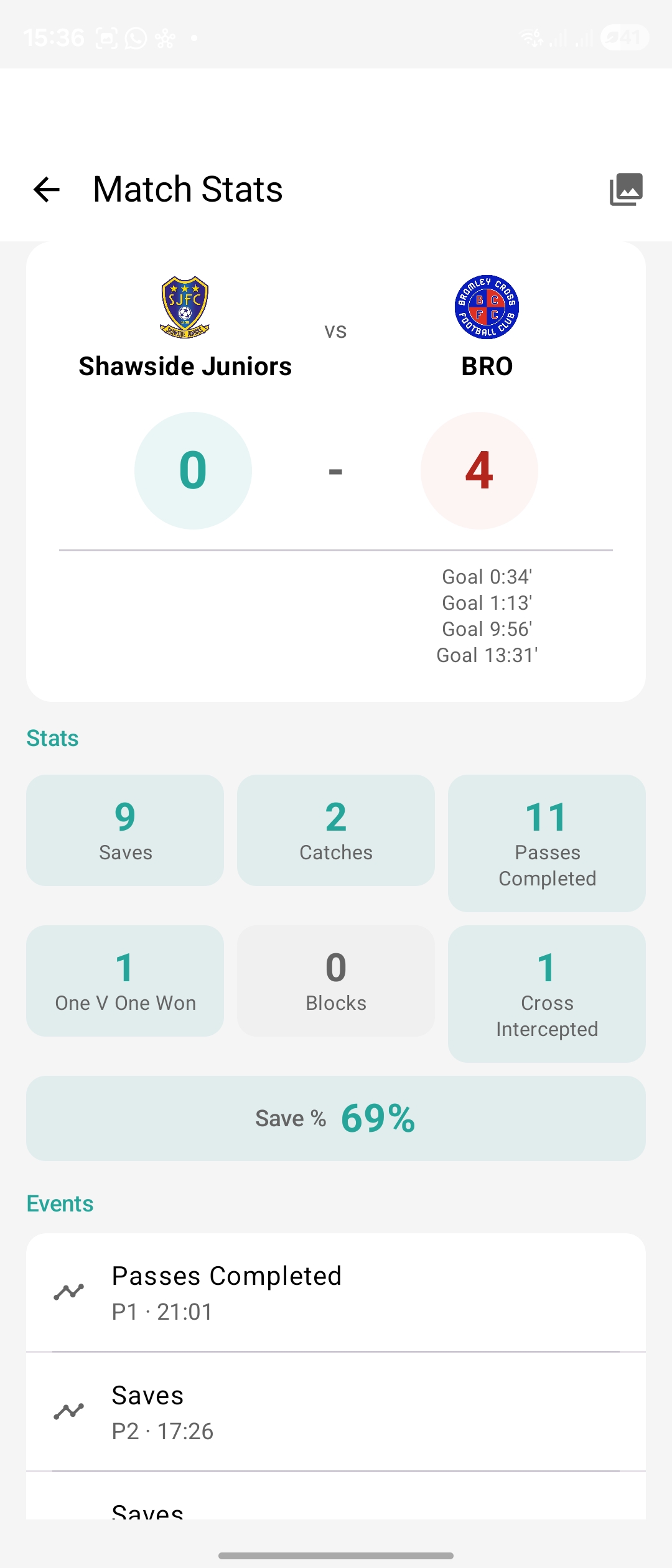 Footy Genius live stat tracking