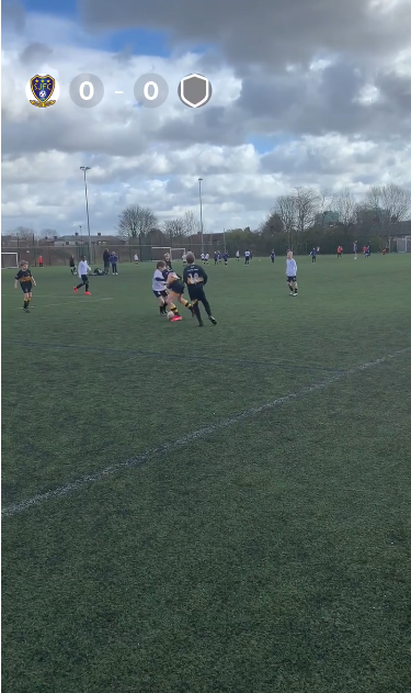 Footy Genius match capture with scoreboard overlay